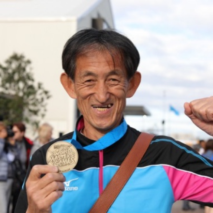 シニアアスリート 曽野政男さんとスポンサーシップ契約