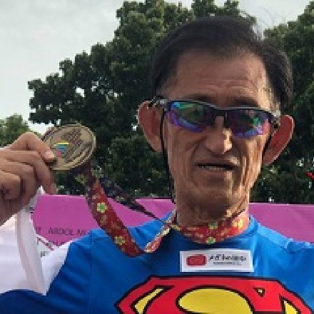 シニアアスリート 曽野政男さんとスポンサーシップ契約